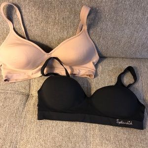 TWO Slpendid no wire bras. Brand new. Worn once.